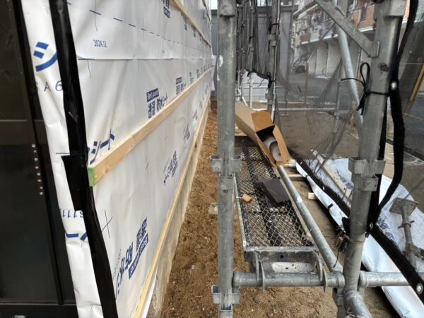 大阪府四條畷市長屋切り離し工事